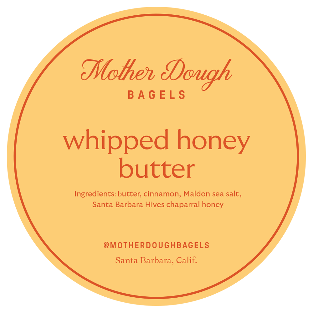 Whipped Honey Butter Mother Dough Bagels Santa Barbara CA Mother whipped-honey-butter-mother-dough-bagels-santa-barbara-ca-mother